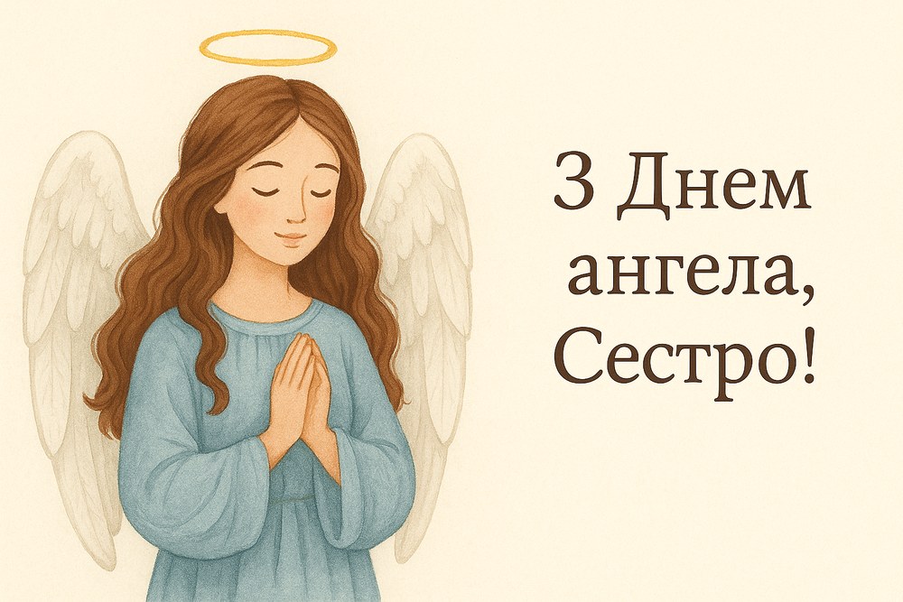 Привітання з Днем ангела сестрі своїми словами та в картинках